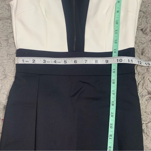 NWT Flavio Castellani Ivory And Black Elegant Bodycon Dress - Picture 14 of 16